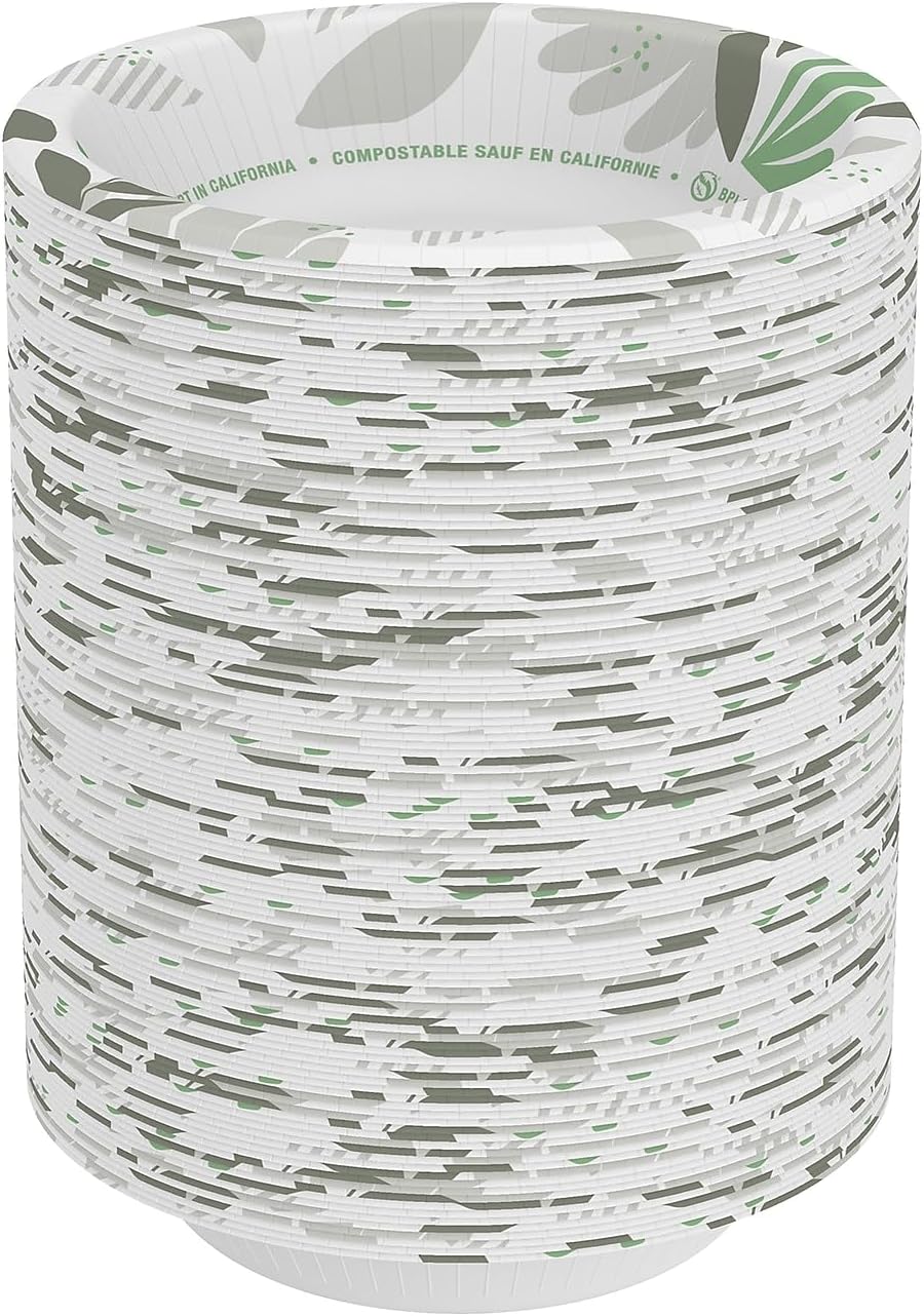 Dixie Ultra SXB12WSPK Bowls, Heavy Weight, 12oz., 125/PK, Pathways/White