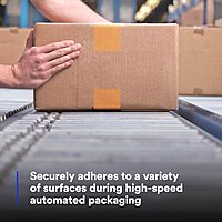 3M Scotch Box Sealing Tape 371 Tan, 48 mm x 50 m (Case of 36)