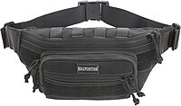 Maxpedition Keystone Versipack (14” x 6” x 6”) Tactical Crossbody Fanny Pack for Everyday Carry (Black) 0456B