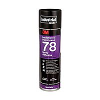 3M 78 Polystyrene Foam Insulation Spray Adhesive, Translucent 17.9 Oz. Aerosol Can