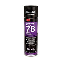 3M 78 Polystyrene Foam Insulation Spray Adhesive, Translucent 17.9 Oz. Aerosol Can