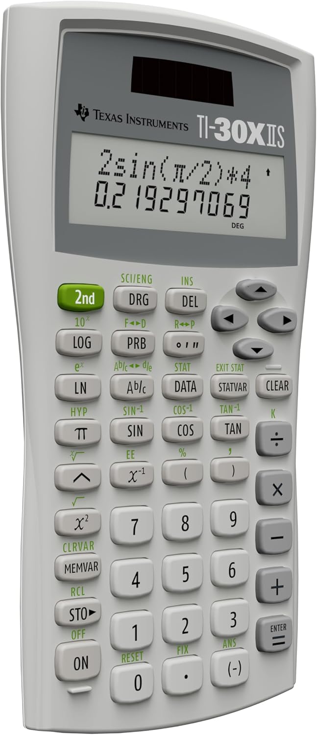 Texas Instruments TI-30X IIS Two-Line Scientific Calculator