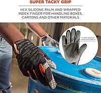 ERGODYNE ProFlex 821 Work Gloves with Hex Silicone Palm