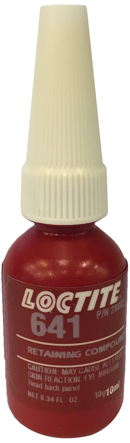 28802 Loctite Retaining Compound 641, 1700 PSI, 10mL, Yellow