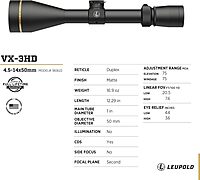 Leupold VX-3HD Riflescope with CDS-ZL ZeroLock Dial