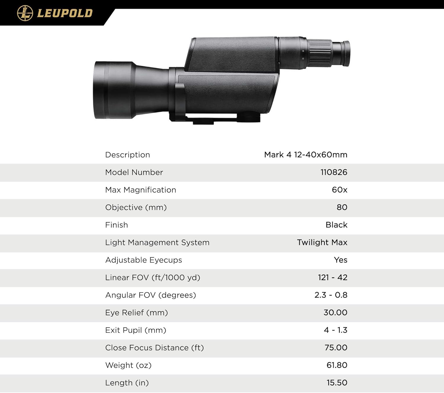 LEUPOLD Mark 4 Spotting Scope