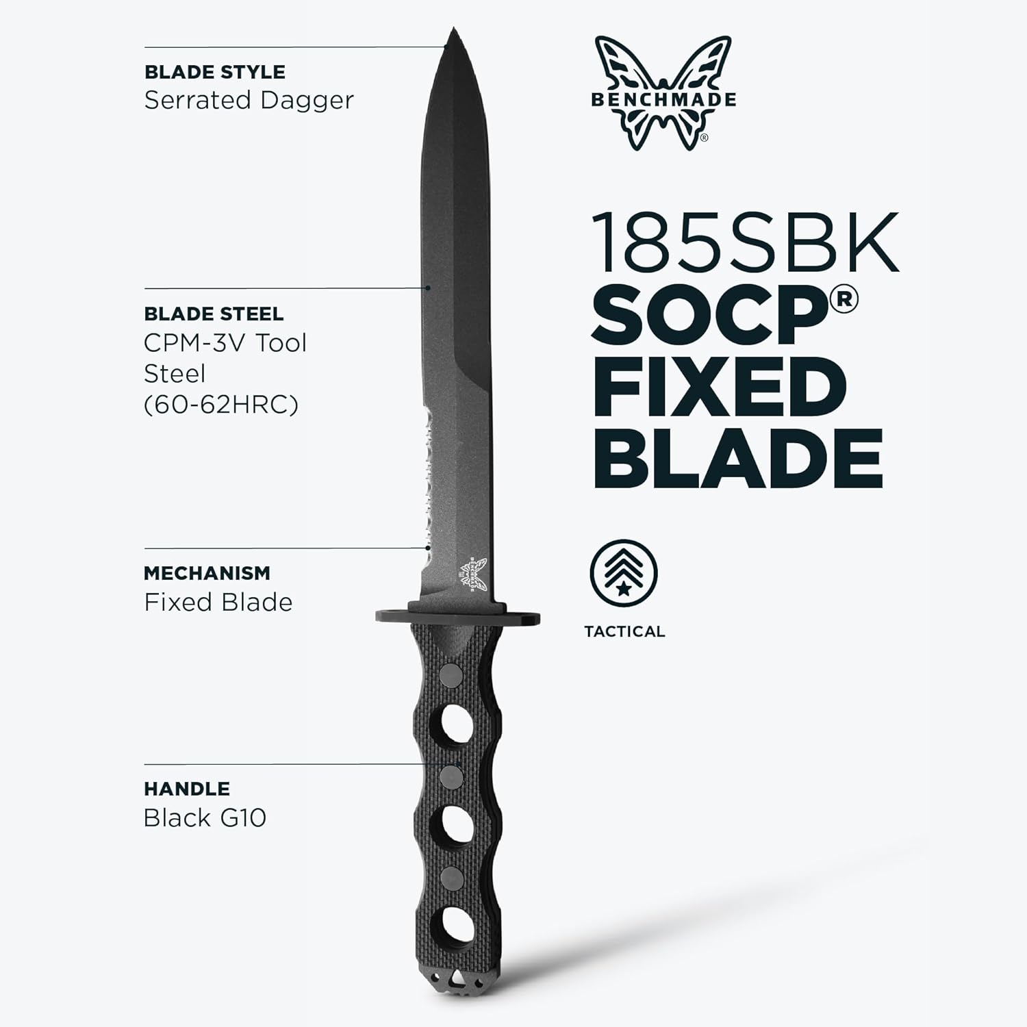 Benchmade - SOCP 185 Tactical Knife