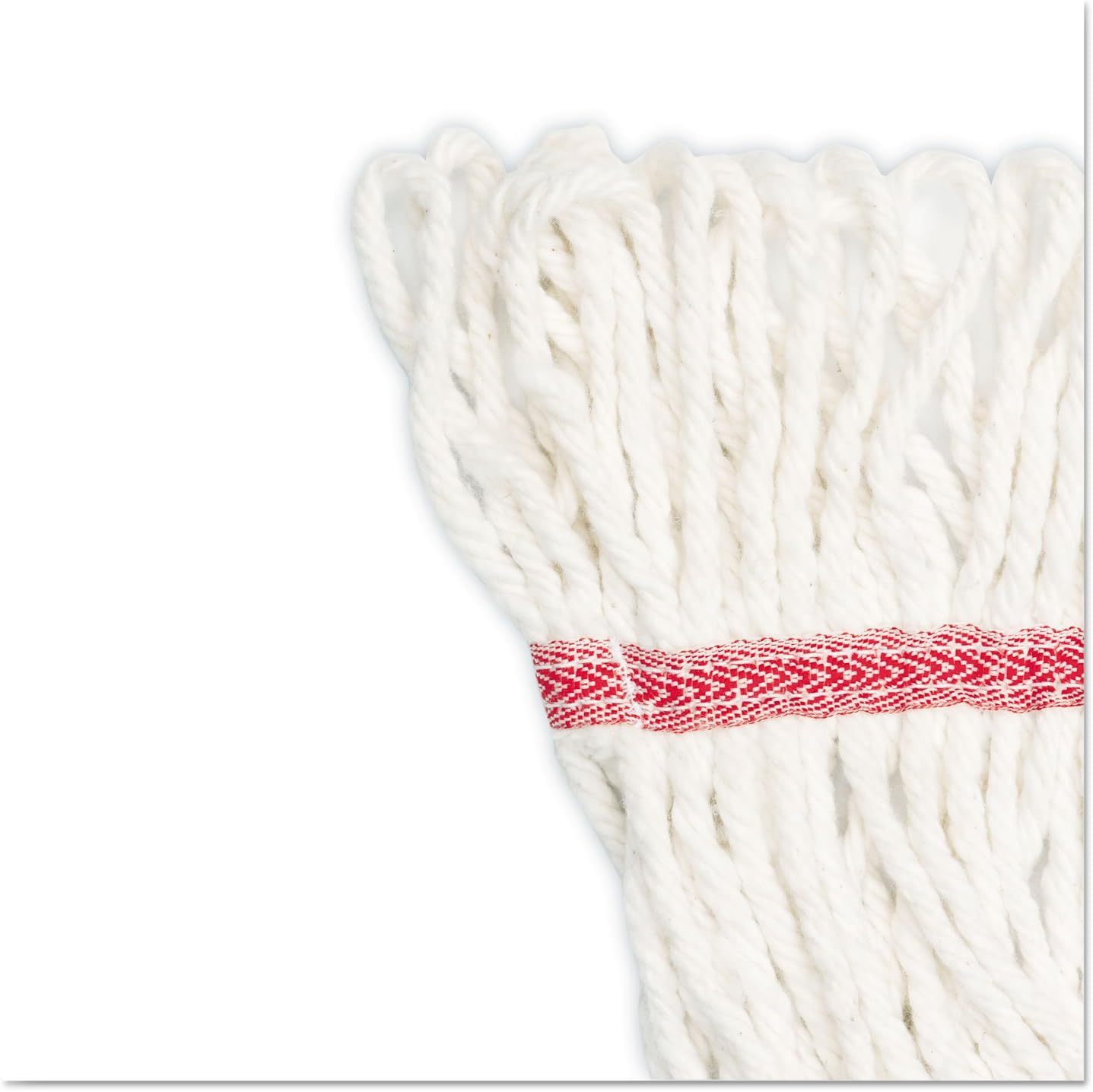 Boardwalk 503WHCT Super Loop Wet Mop Head, Cotton/Synthetic, Large Size, White, 12/Carton