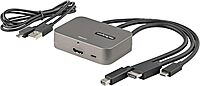 3-in-1 Multiport to HDMI Adapter, 4K 60Hz USB-C, HDMI or Mini DP to HDMI Video Converter, Conference Room Digital AV Adapter