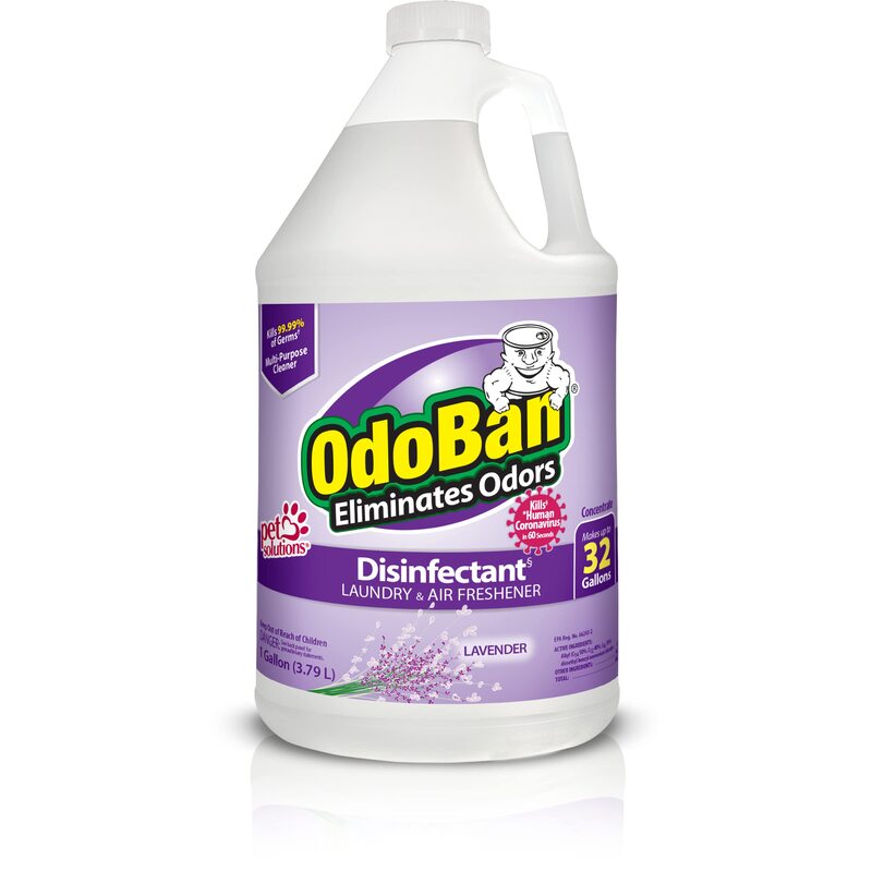 OdoBan Disinfectant Concentrate and Odor Eliminator, 1 Gallon, Lavender Scent