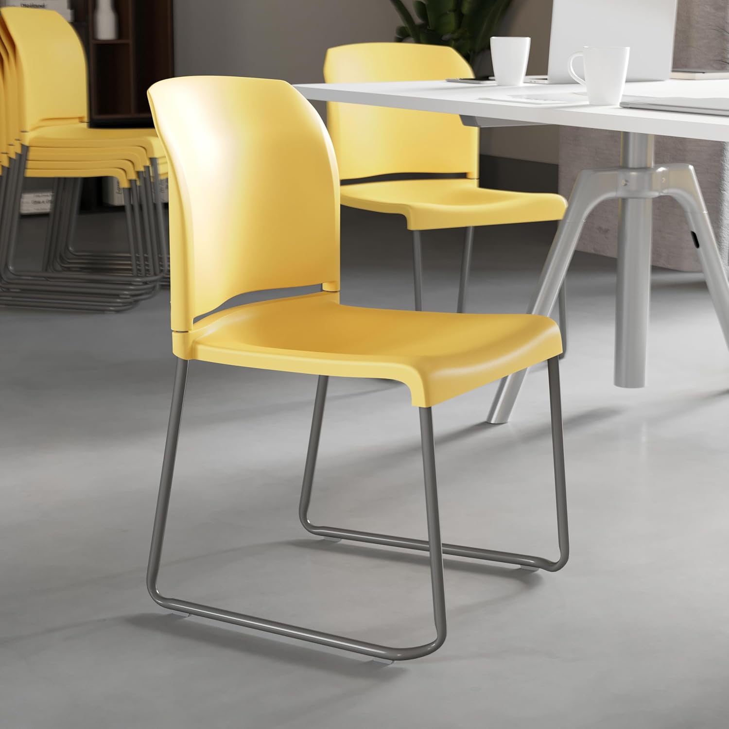 Flash Furniture HERCULES Series 880 lb Contoured Full-Back Stack Chair