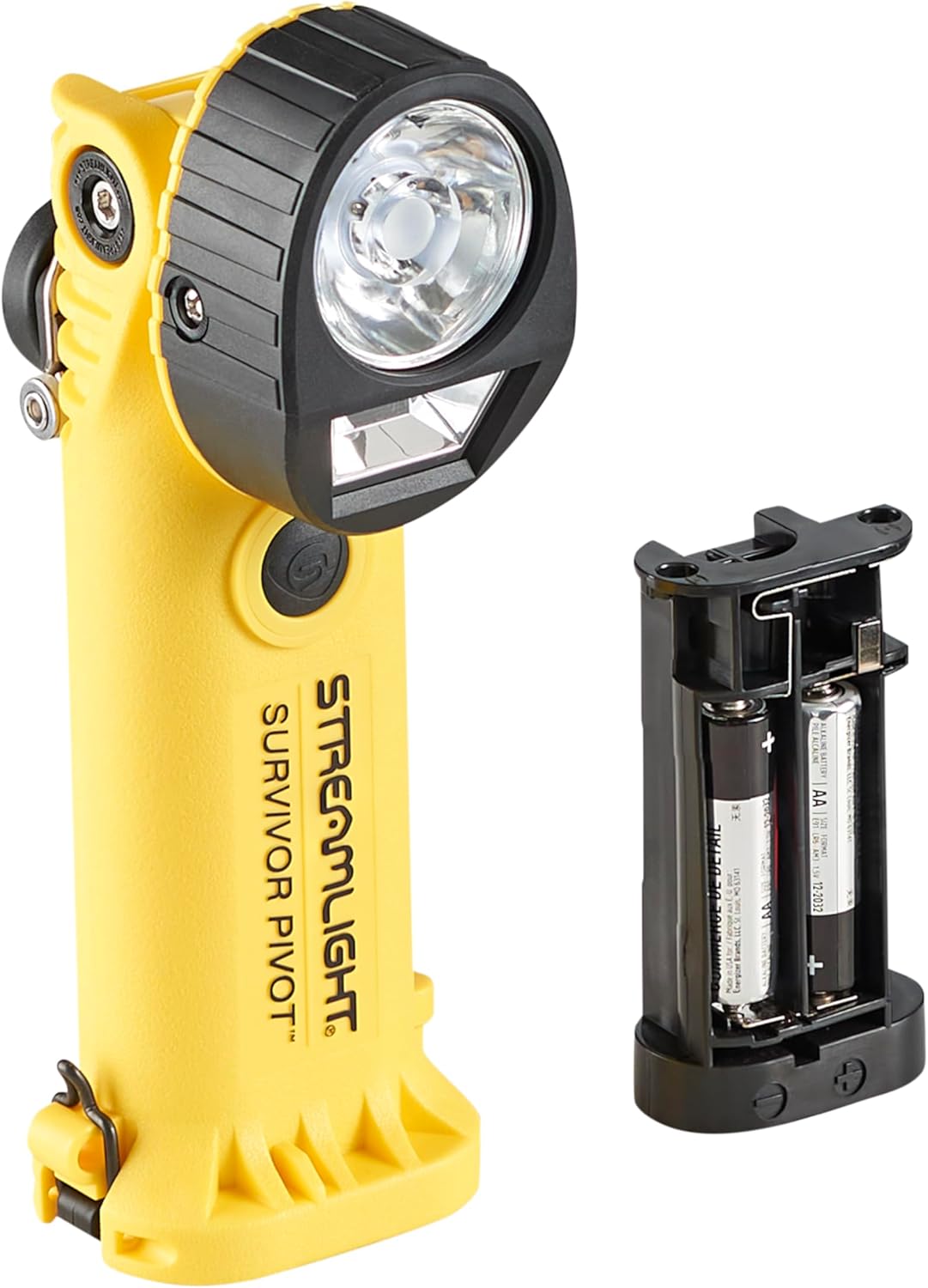 Streamlight 91826 Survivor Pivot 325-Lumen Right Angle Articulating Dual Beam Flashlight with Alkaline Batteries