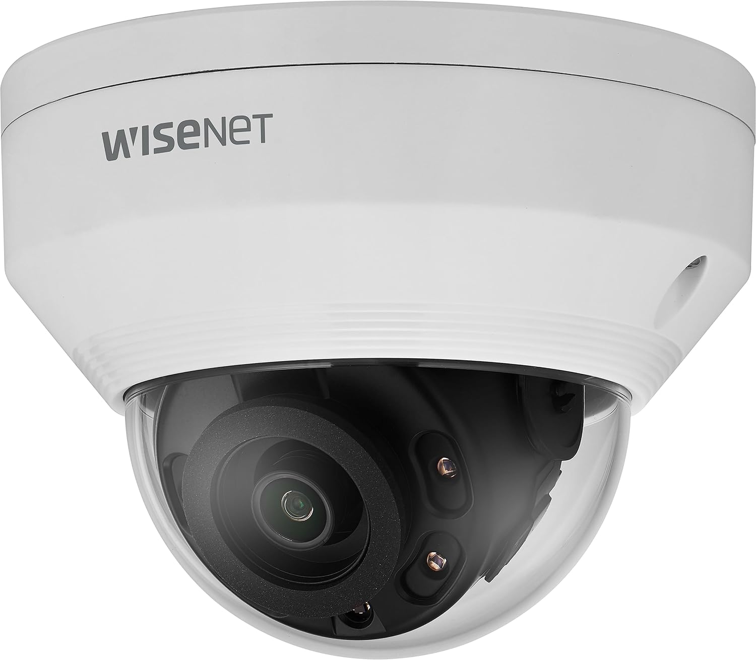 Wisenet ANV-L7012R 4 Megapixel Network Camera - Color - Dome - 65.62 ft Infrared Night Vision - H.264, H.265, MJPEG, H.265M