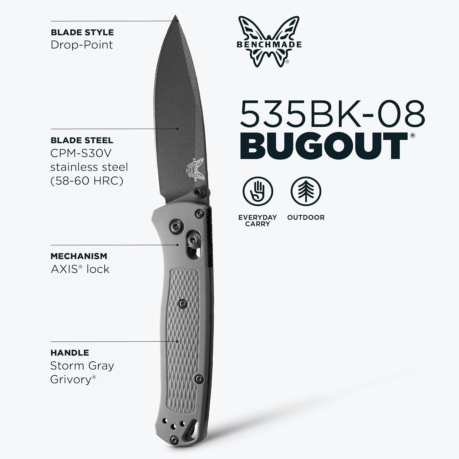 Benchmade - Bugout 535 EDC Folding Knife