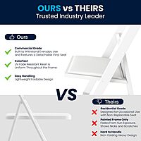 Flash Furniture Hercules Series Folding Chair - Resin Event Chair