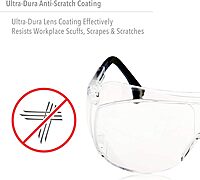 Honeywell Uvex Ultra-Spec 2001 OTG (Over-the Glass) Visitor Specs Safety Glasses with Clear Ultra-Dura Anti-Scratch Lens