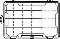 Flambeau Outdoors Tackle Box 4004 Fishing - Includes 15 Dividers, 20 Compartments, Clear Fishing Lure Organizer