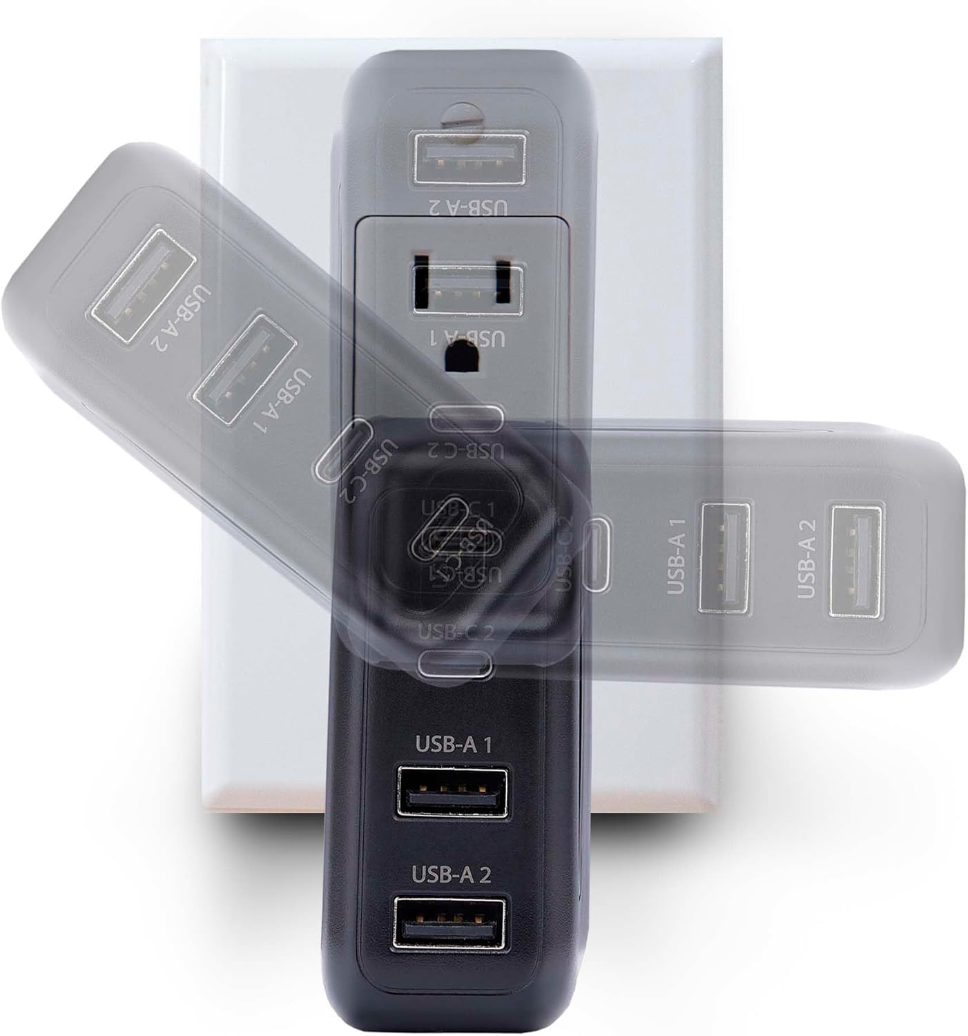 StarTech.com 100W USB-C Wall Charger, 2X USB-C/2x USB-A, USB PD 3.0, Fast Charging Portable GaN Charger