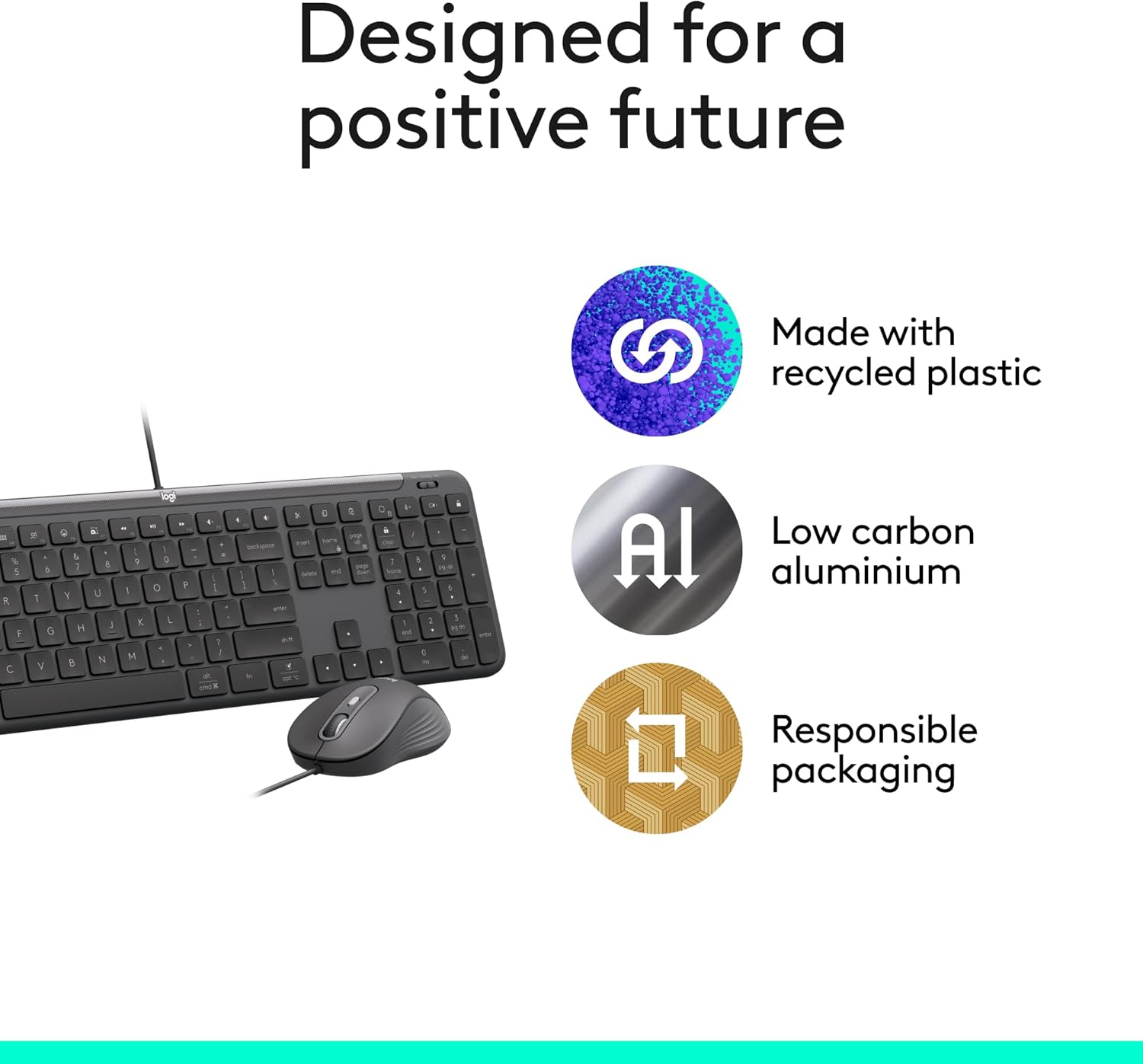 LOGITECH Signature Slim Wired for Business - Full-Size USB-C Keyboard