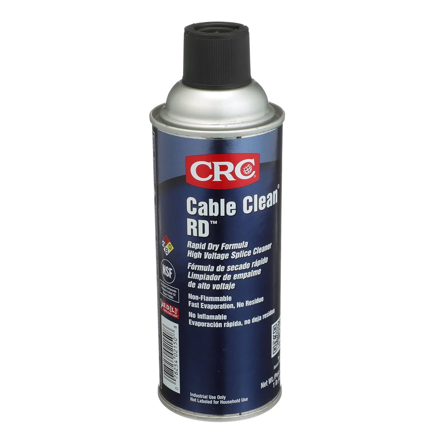 CRC Cable Clean RD High Voltage Cleaner 02150 – 16 Wt Oz., Aerosol Cleaner for Cable Splicing and Terminating 16 Oz 1 Pack