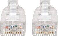 Tripp Lite Cat6 UTP Patch Cable (RJ45), M/M, Cat6 Ethernet Cable, Gigabit (1 Gbps), Molded, Slim, Black, 8 in. (N201-S8N-BK)