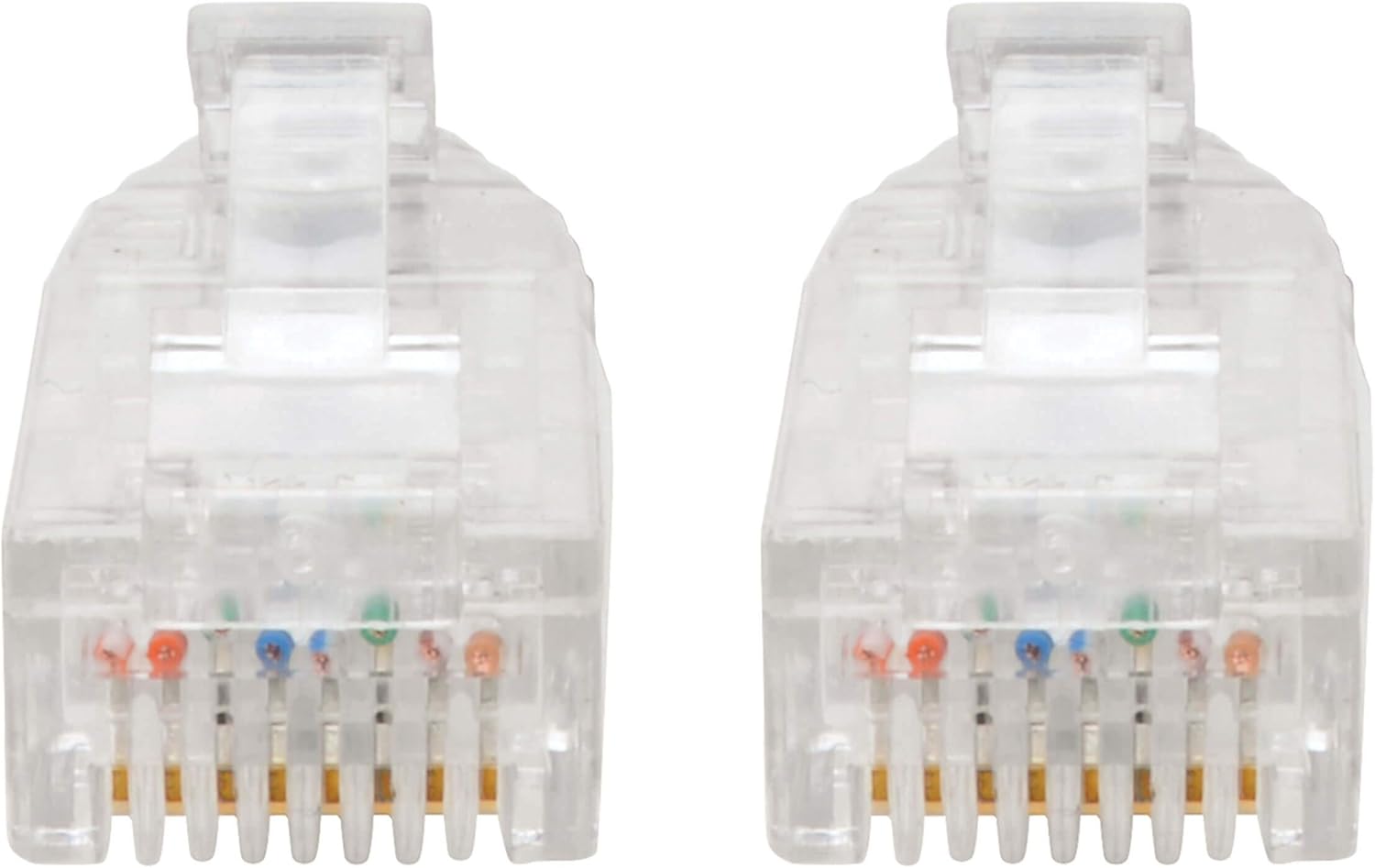 Tripp Lite Cat6 UTP Patch Cable (RJ45), M/M, Cat6 Ethernet Cable, Gigabit (1 Gbps), Molded, Slim, Black, 8 in. (N201-S8N-BK)