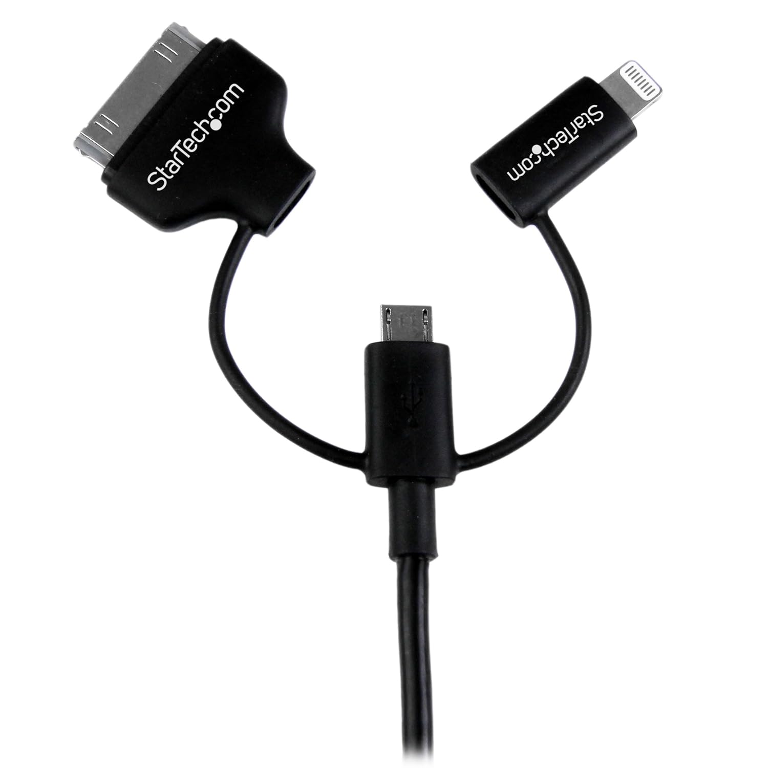 StarTech.com 3-in-1 Braided USB 2.0 Charging & Sync Cable (1m)