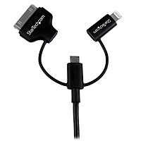 StarTech.com 3-in-1 Braided USB 2.0 Charging & Sync Cable (1m)