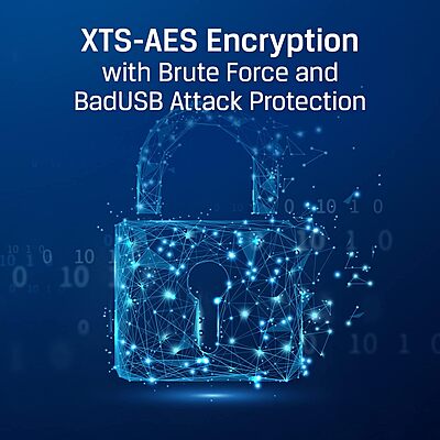 Kingston IronKey Locker+ 50 32GB Encrypted USB Flash Drive | USB 3.2 Gen 1 | XTS-AES Protection | Multi-Password Security