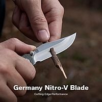 CIVIVI Clingman EDC Pocket Folding Knife, 2.99" Nitro-V, Liner Lock, Titanium Reversible Clip