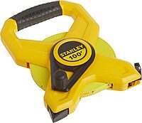 BLACK+DECKER 100 Ft Open Reel Fiberglass Tape Measure, 1/2 in (680-34-790)