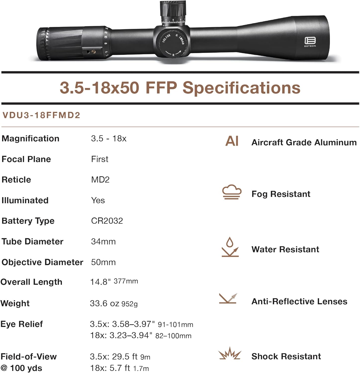 EOTECH Vudu Precision Rifle Scope FFP