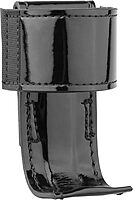 Hi-Gloss Black Leather Steel Based Radio Holder - Premium Clarino Leather