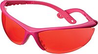 Champion Targets 40605 Open Frame Ballistic Shooting Glasses Open Frame, Pink Frame w/ Rose Lens