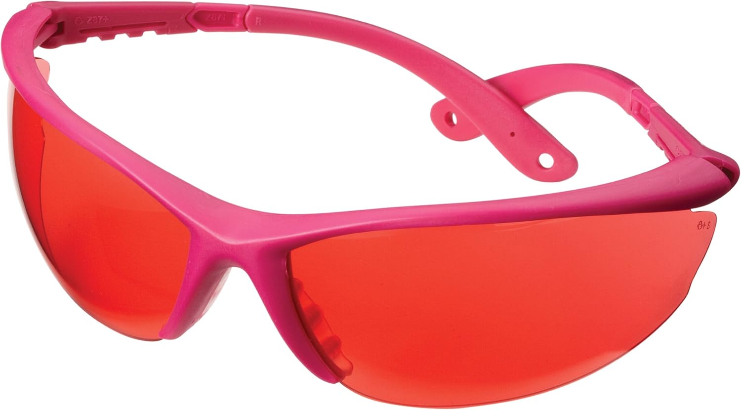 Champion Targets 40605 Open Frame Ballistic Shooting Glasses Open Frame, Pink Frame w/ Rose Lens