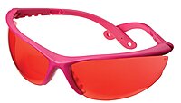 Champion Targets 40605 Open Frame Ballistic Shooting Glasses Open Frame, Pink Frame w/ Rose Lens