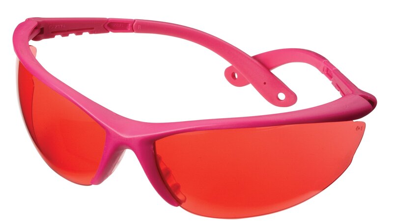 Champion Targets 40605 Open Frame Ballistic Shooting Glasses Open Frame, Pink Frame w/ Rose Lens