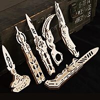 Caliber Gourmet 3D Wood Knives Puzzles 6PC Set