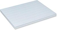 PACLB8512 Dry Erase Learning Sheets, White, 3/4" x 3/8" x 1/4" Ruled, 11" x 8-1/4", 30 Sheets