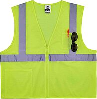 Ergodyne GloWear 8256Z Self-Extinguishing Hi-Vis Safety Vest - Type R Class 2