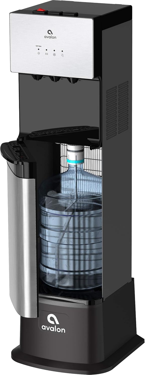 Avalon Water Cooler Dispenser Base, Pedestal Height Extender for Bottom Loading and Bottleless Models, BASE-BLK