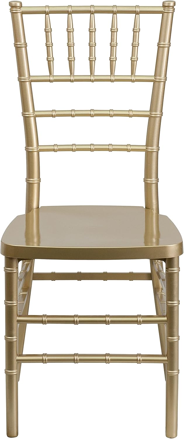 Flash Furniture Hercules Premium Series Chiavari Chair for Formal Events and Banquets, Commercial/Residential All-Occasion Event Chair, Gold 1
