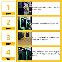 SIKA Sikaflex-221 Multi-Purpose Polyurethane Sealant/Adhesive, 10.1 fl oz, White – Fast-Curing, Permanent Elastic Bond