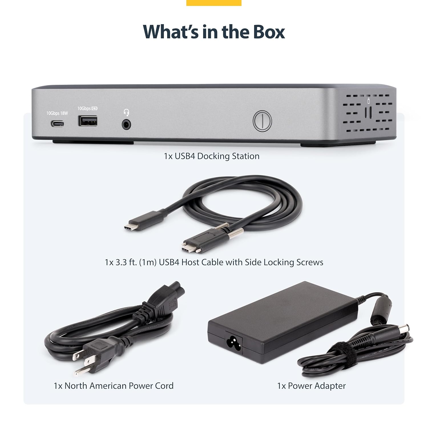 StarTech.com USB-C Docking Station (USB4), Triple 4K 60Hz Monitors, Up to 100W Laptop Charging, 2.5GbE, Driverless