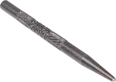 Mayhew Tools Knurled Center Punch, Black Oxide Finish