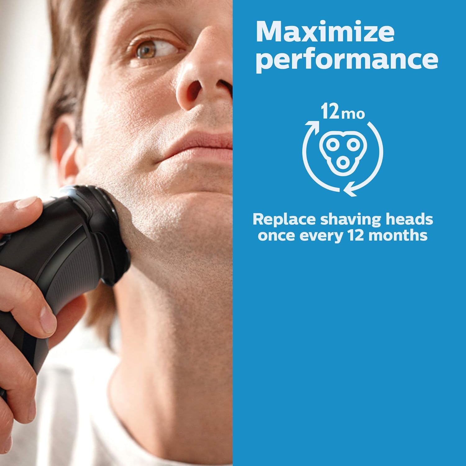 Philips Norelco SH30/52 Shaving Heads, Compatible with Philips Shavers Series 1000, 3000 and 5000, Powerful Performance