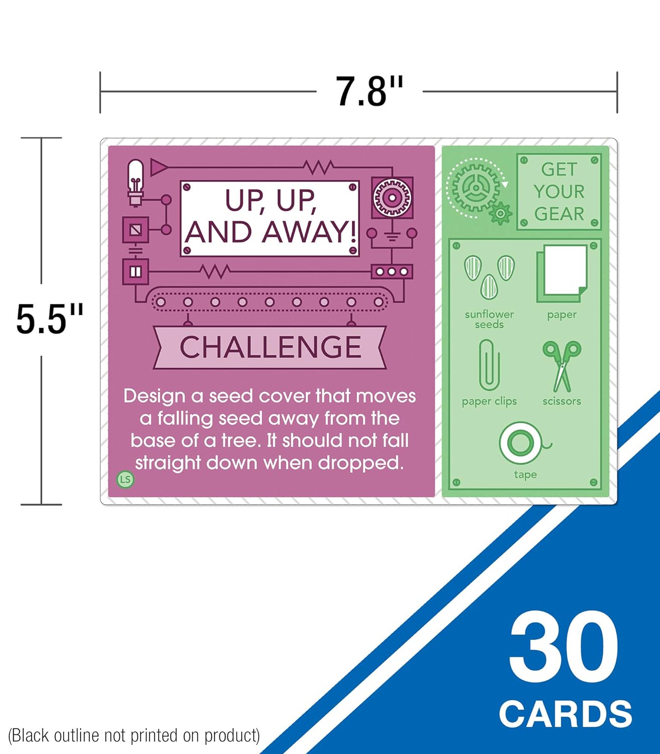 CARSON DELLOSA EDUCATION STEM Challenges Card Set for Grades 2-5