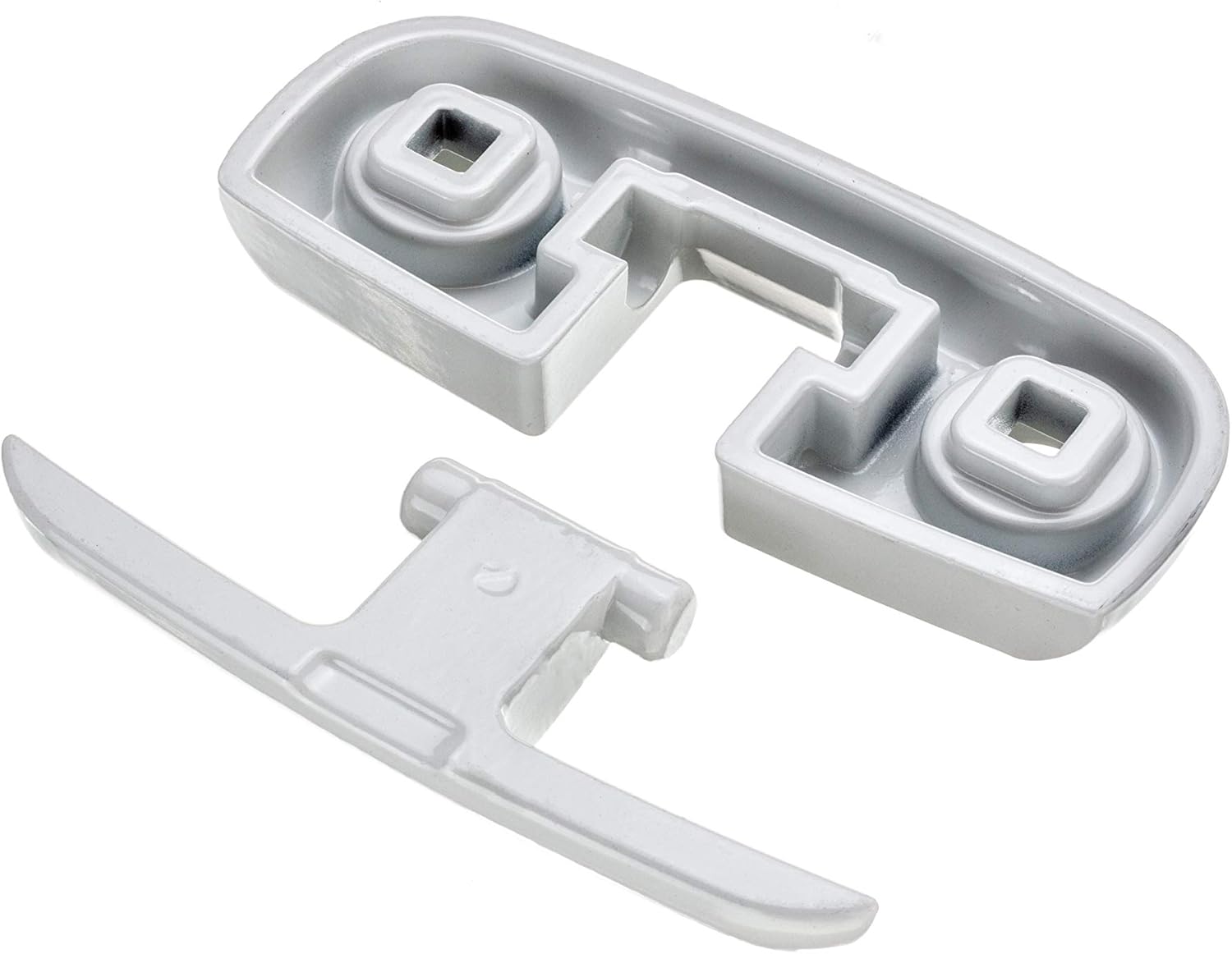 Attwood 12048-4 Aluminum Fold-Down Dock Cleat, White, 6-Inch, One Size