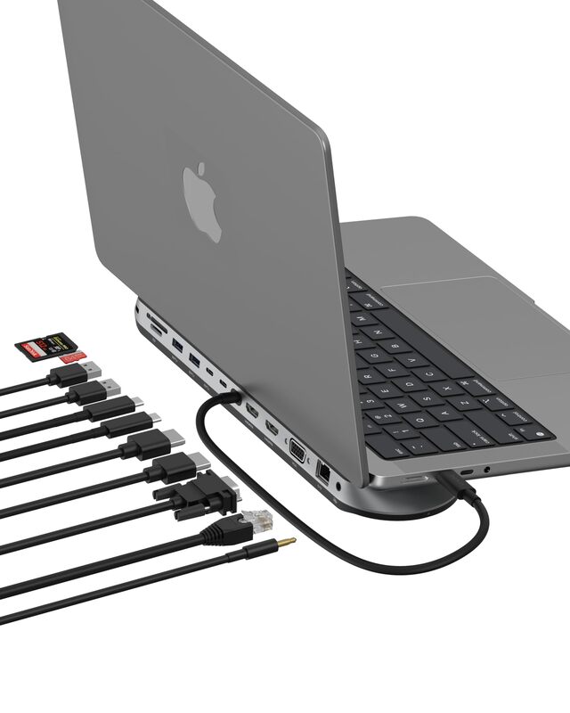 Belkin Connect 11-in-1 Universal USB-C Pro Dock w/ 3-Monitor Support, Silicon Motion Technology - Works with Mac, Windows