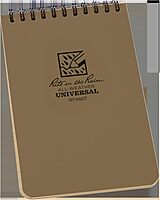 Rite in the Rain Weatherproof Top Spiral Notebook, 4" x 6", Universal Pattern